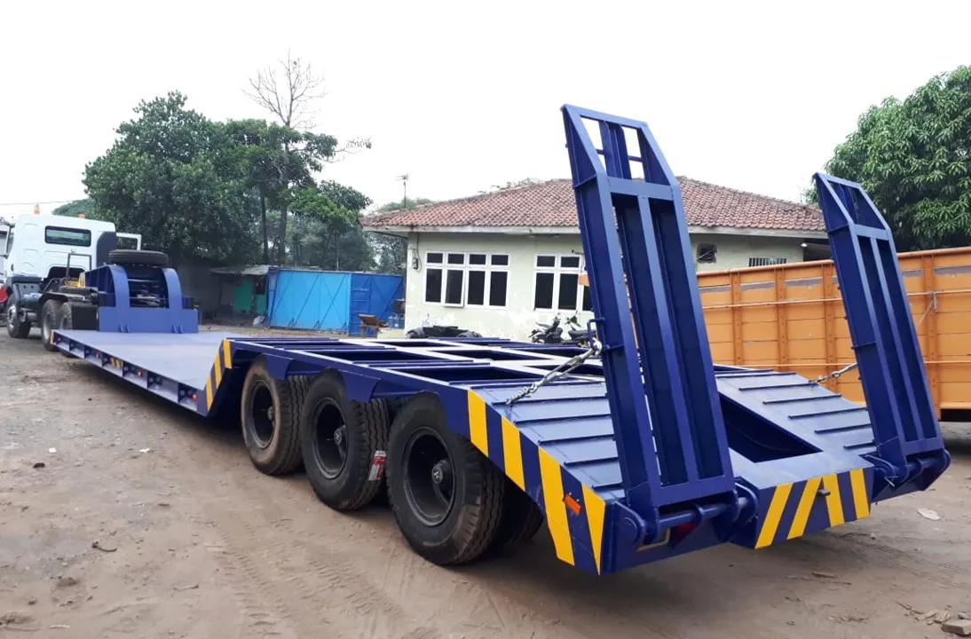 drop deck lowbed trailer