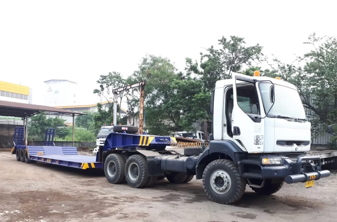 drop deck lowbed trailer
