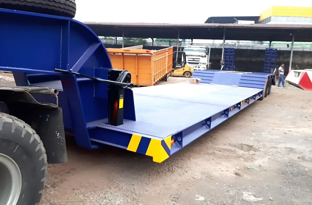 drop deck lowbed trailer